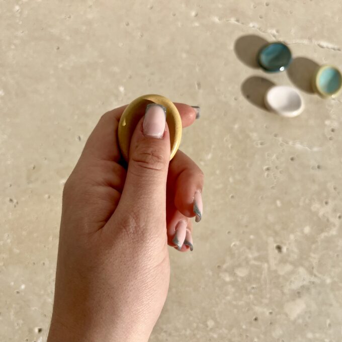 Worry Stone en céramique artisanale